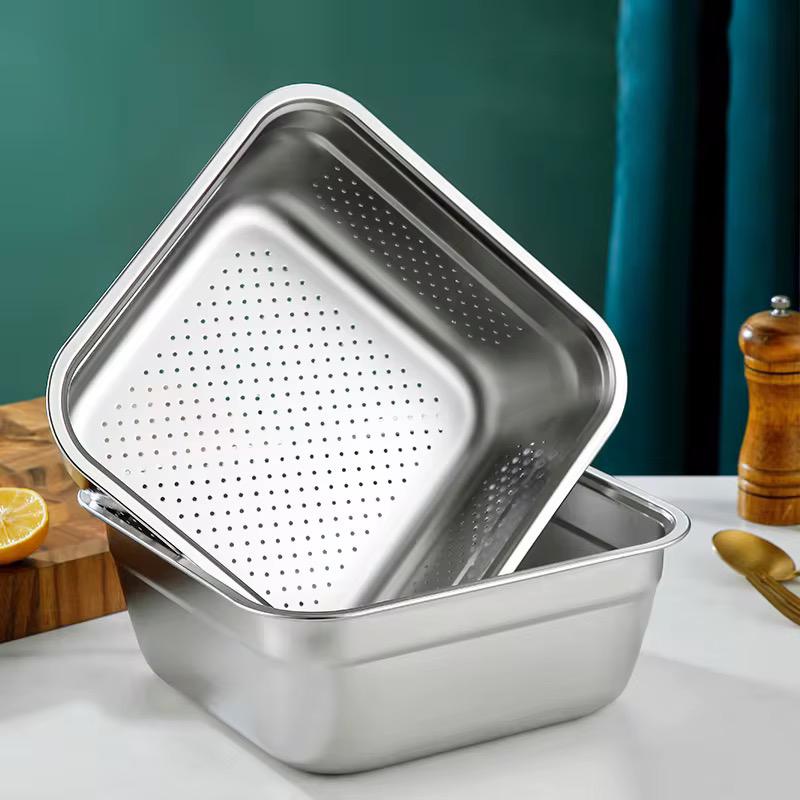 آبکش استیل Unique مربع 20-22-24-26-28-30 سانت یونیک  